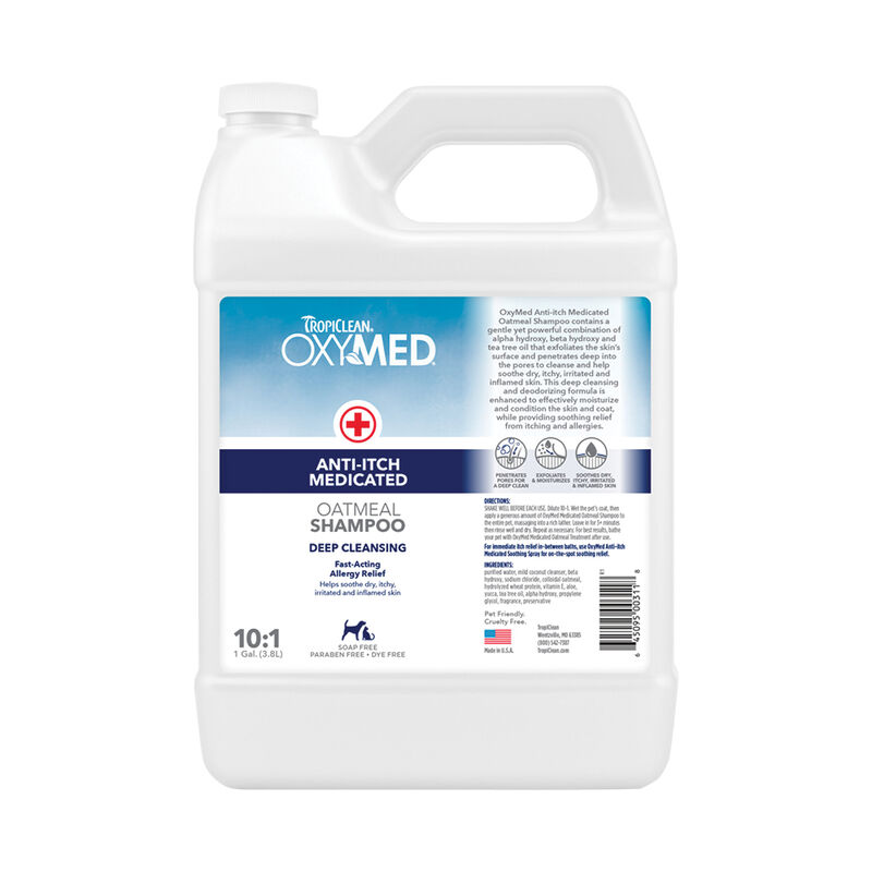 Tropiclean, OxyMed Anti-Itch Oatmeal Shampoo image number null