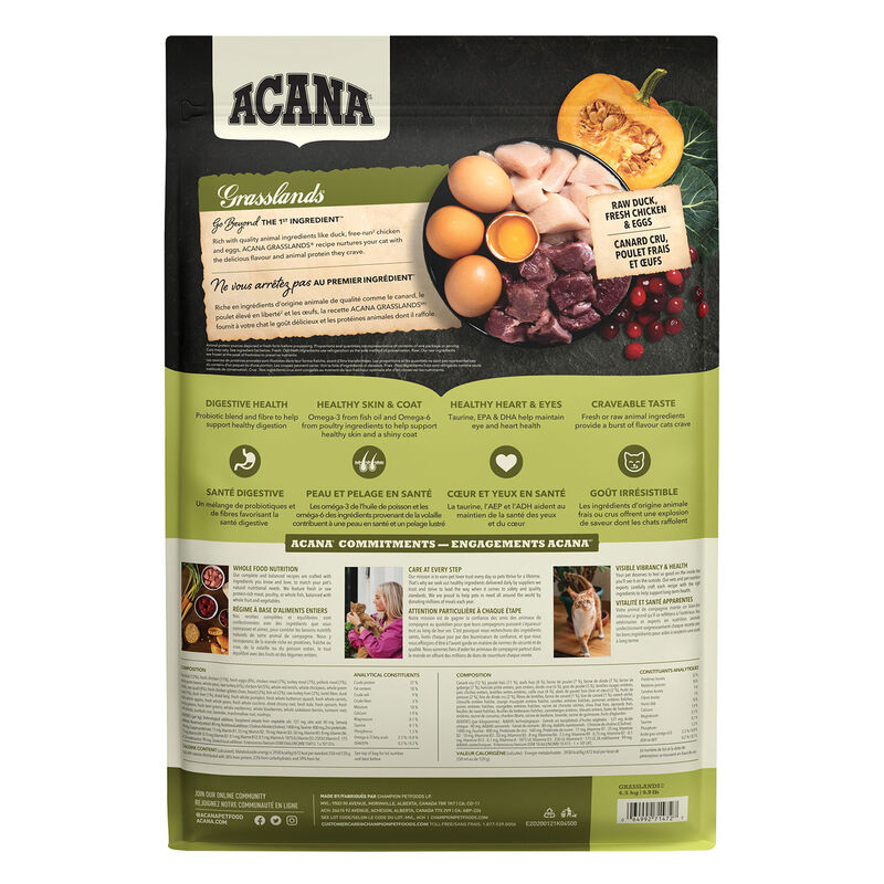 Acana, Feline Adult - Grasslands - Dry Cat Food image number null