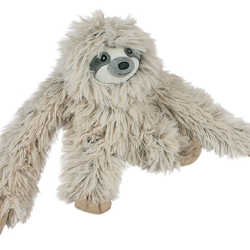 Tall Tails, Plush Rope Body Sloth Squeaker Toy - 16" - Plush Dog Toy image number null