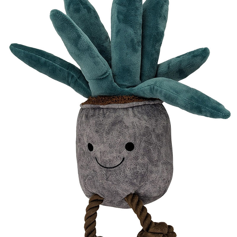 Bozzy, Plant Squeaker Plush Dog Toy - Green image number null