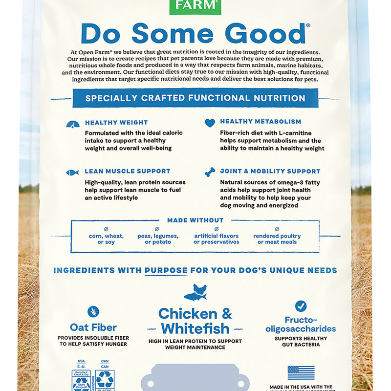 Open Farm, Adult Healthy Weight Chicken & Whitefish Recipe image number null