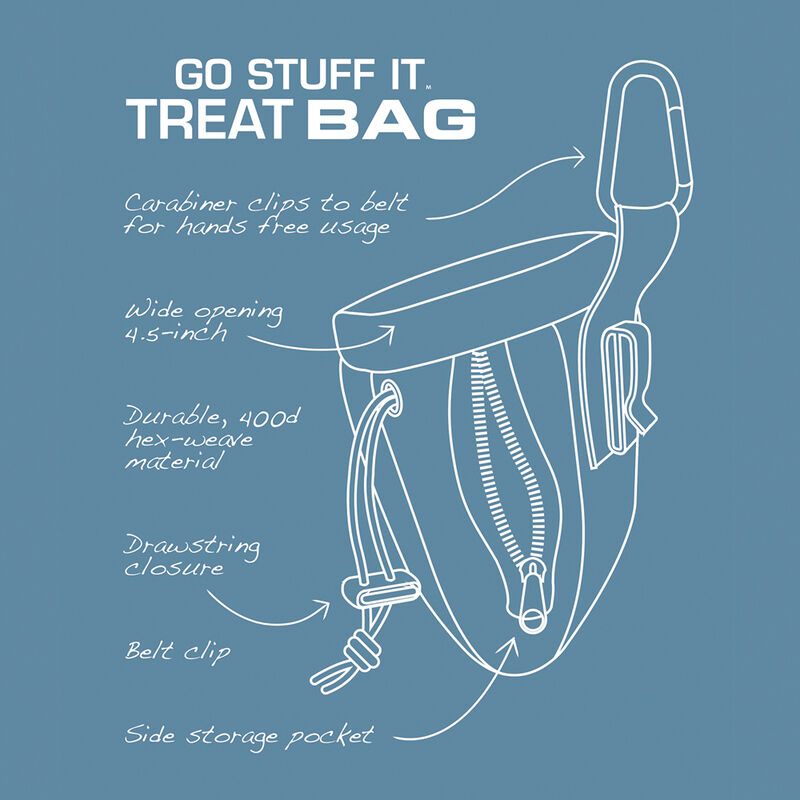 Kurgo, Go Stuff It Treat Bag - Coastal Blue image number null