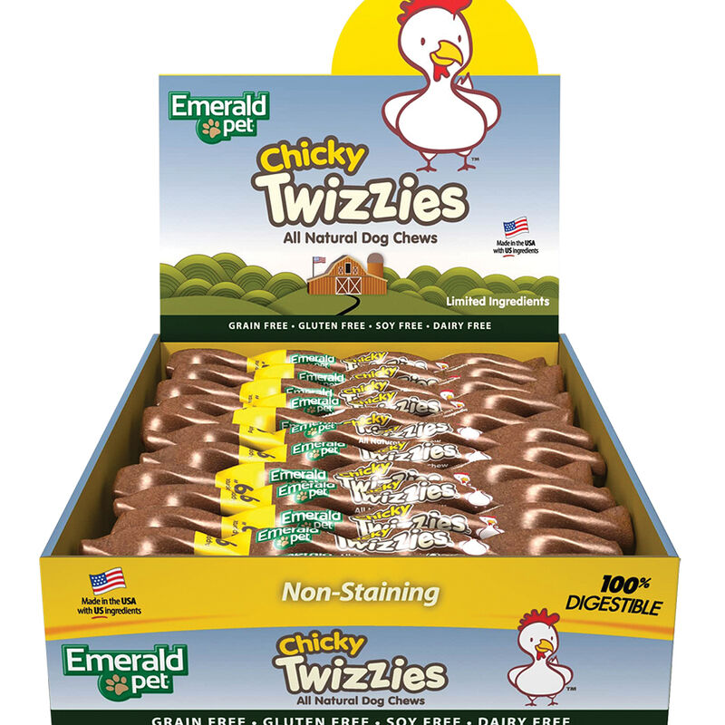 Emerald Pet, Twizzies, LID GF Chew - Chicky - 6" image number null
