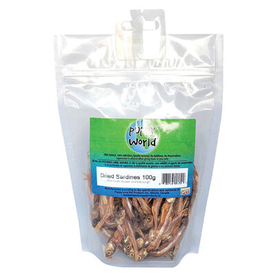 Puppy Love, Puppy World, Dried Sardines - 100 g