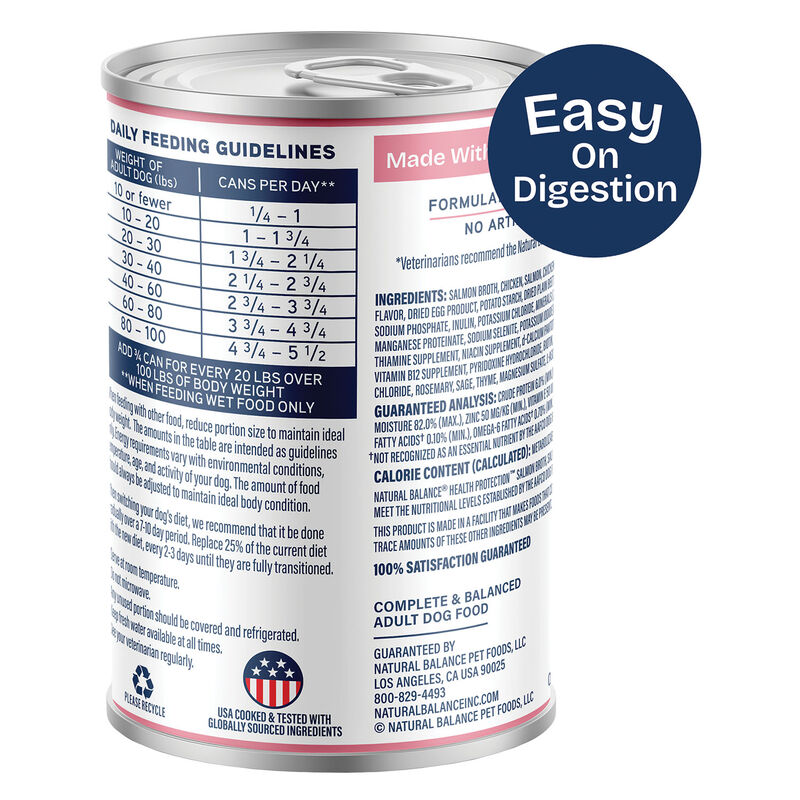 Natural Balance, Health Protection - Salmon & Pumpkin Stew - Wet Dog Food image number null
