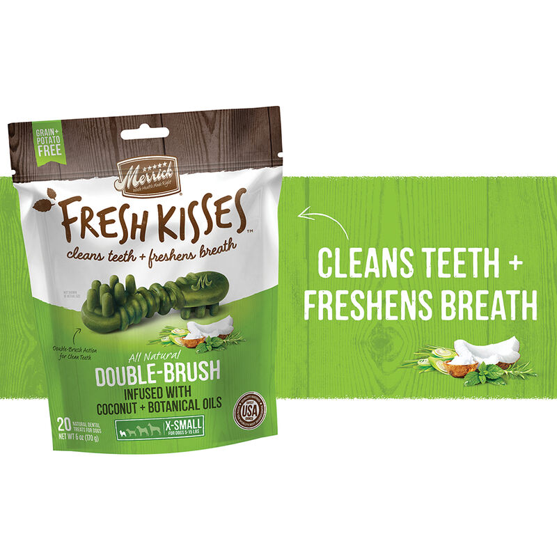 Merrick, Fresh Kisses Brush - Coconut - Dog Treat image number null