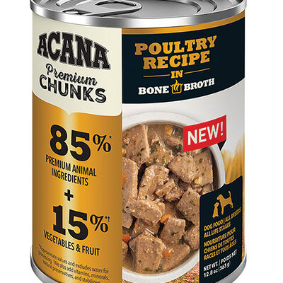 Acana, Can, Adult - Poultry Recipe in Bone Broth - 363 g - Wet Dog Food