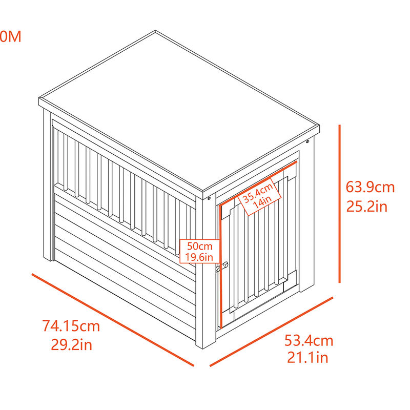New Age Pet, InnPlace Dog Crate - Antique White image number null