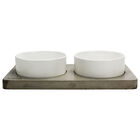 BeOneBreed, Bowl Duo on Concrete Base - Dog Bowl image number null