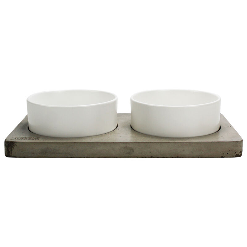 BeOneBreed, Bowl Duo on Concrete Base - Dog Bowl image number null