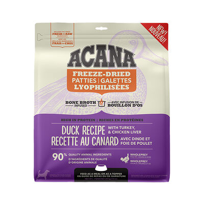 Acana, Adult - FD Patties - Duck - 397 g - Freeze Dried Dog Food