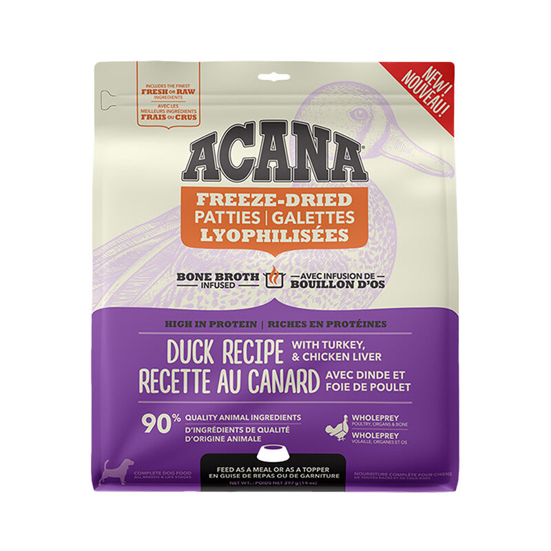 Acana, Adult - FD Patties - Duck - 397 g - Freeze Dried Dog Food image number null
