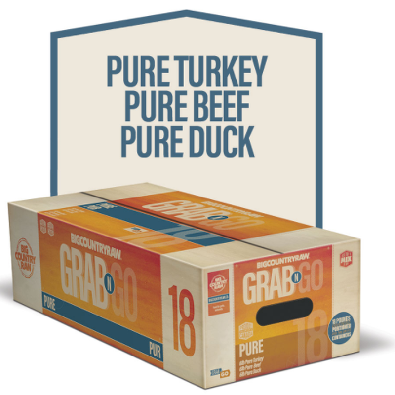 Big Country Raw, Grab N Go Pure Deal - 18 lb - Frozen Dog Food image number null