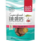 The Honest Kitchen, Superfood Cod Crisps, Cod & Strawberry - Dog Treat image number null