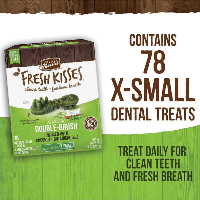 Merrick, Fresh Kisses Brush - Coconut - Dog Treat image number null