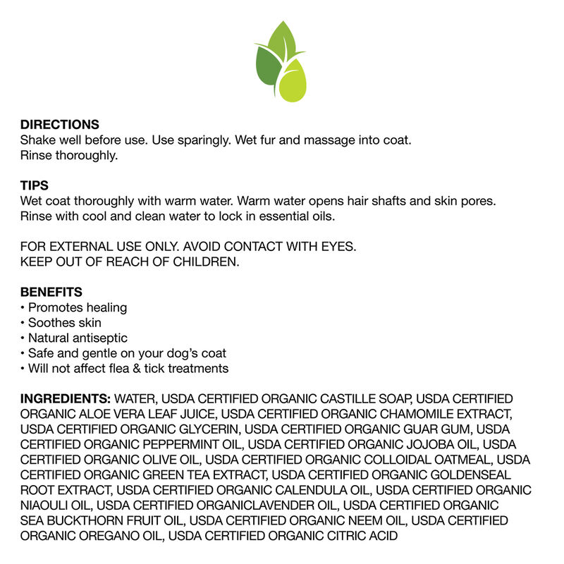 Pure and Natural Pet, Itch Relief Organic Shampoo - 16 oz image number null