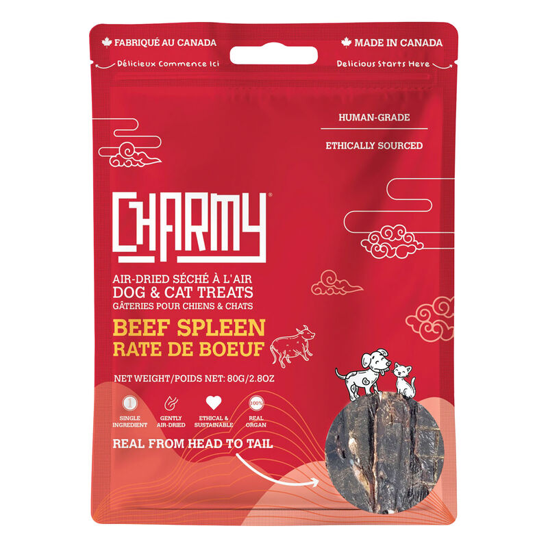 Charmy, Air Dried Beef Spleen Treats for Dogs image number null