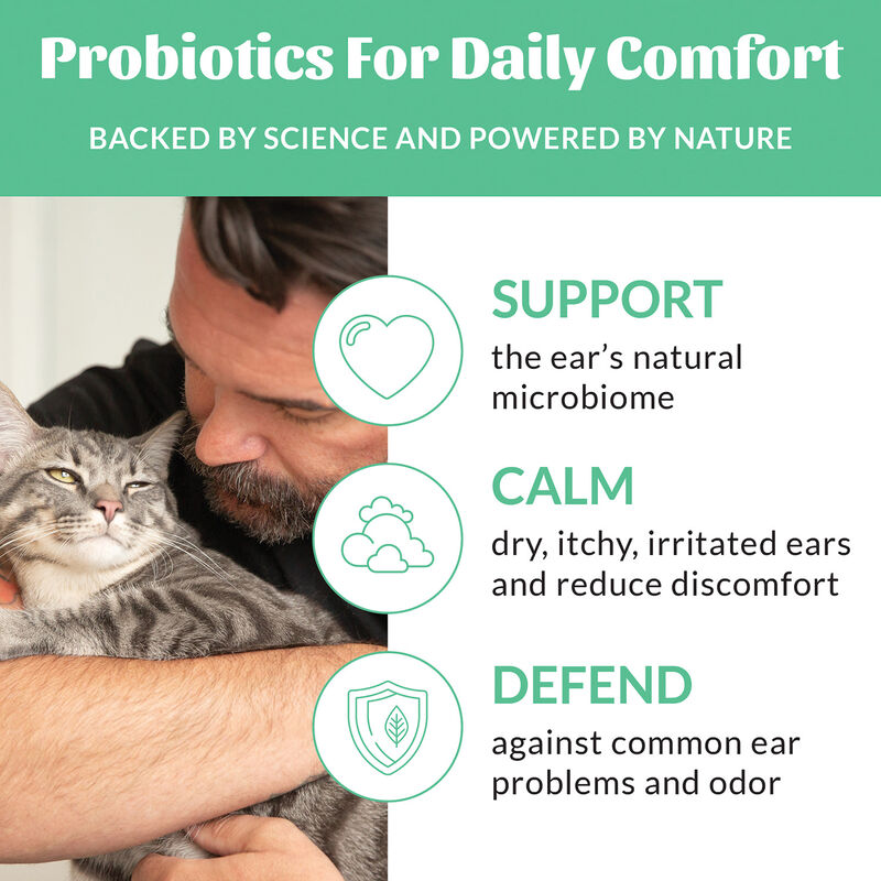 Skouts Honor, Probiotic Ear Cleaner for Cats - 4 oz image number null