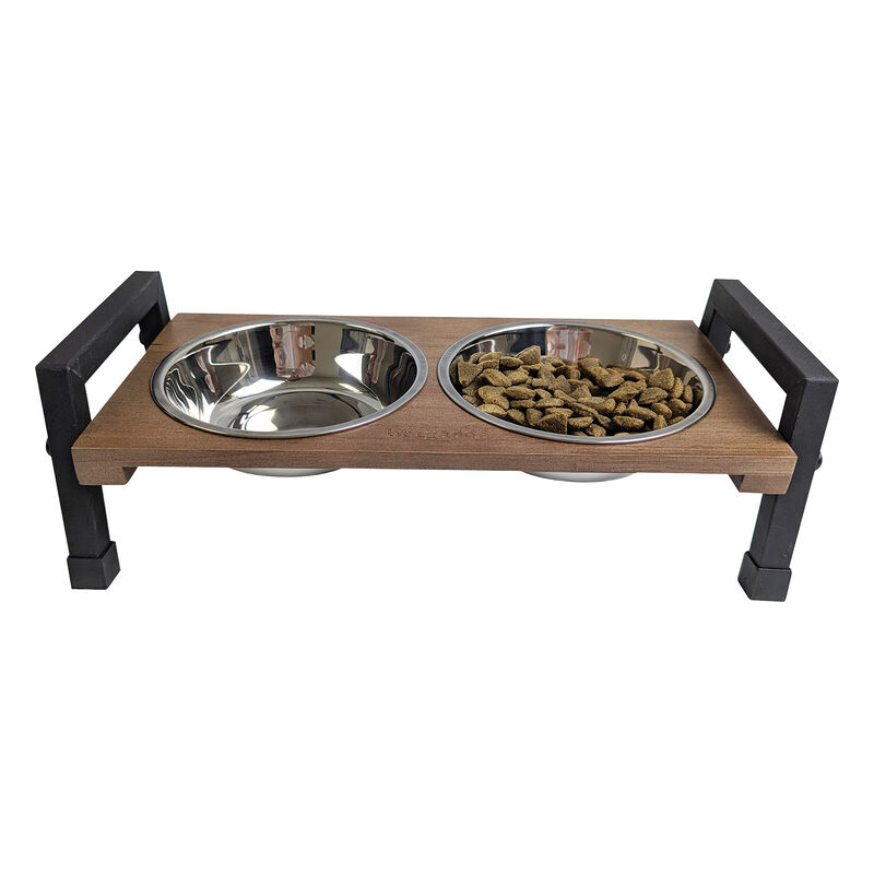 Brigade, Bamboo Elevated Double Bowl image number null
