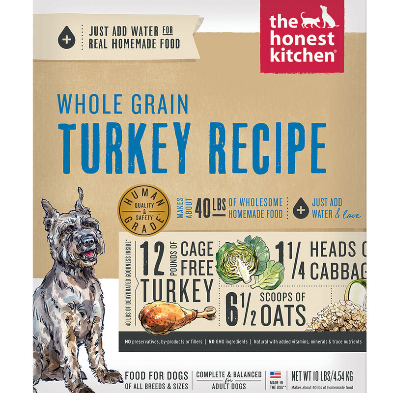 The Honest Kitchen,Whole Grain Turkey Recipe - Freeze Dried Dog Food image number null