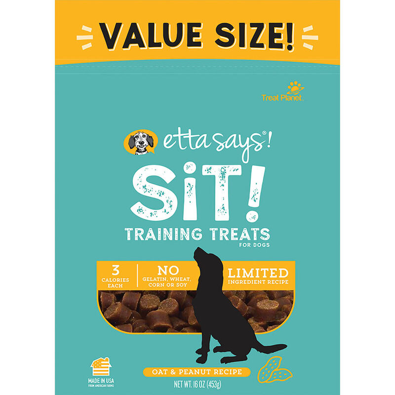 Etta Says!, Sit! Training Treats - Peanut Butter - 6 oz image number null