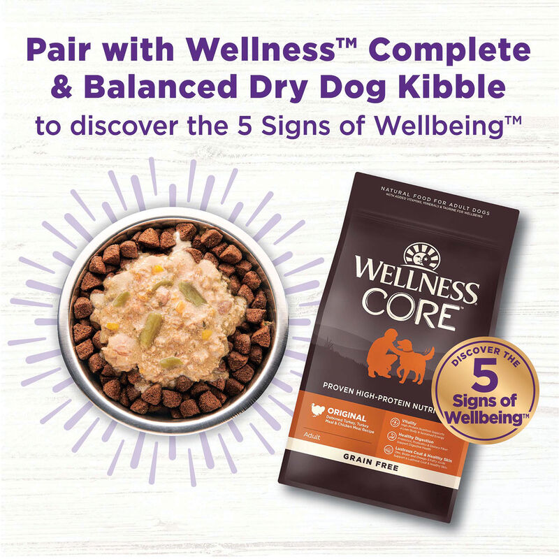 Wellness, Bowl Boosters - Hearty Toppers - Turkey & Sweet Potatoes in Bone Broth - 156 g - Wet Dog F image number null