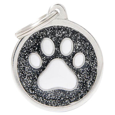 MyFamily, Glitter - Black w/ White Paw