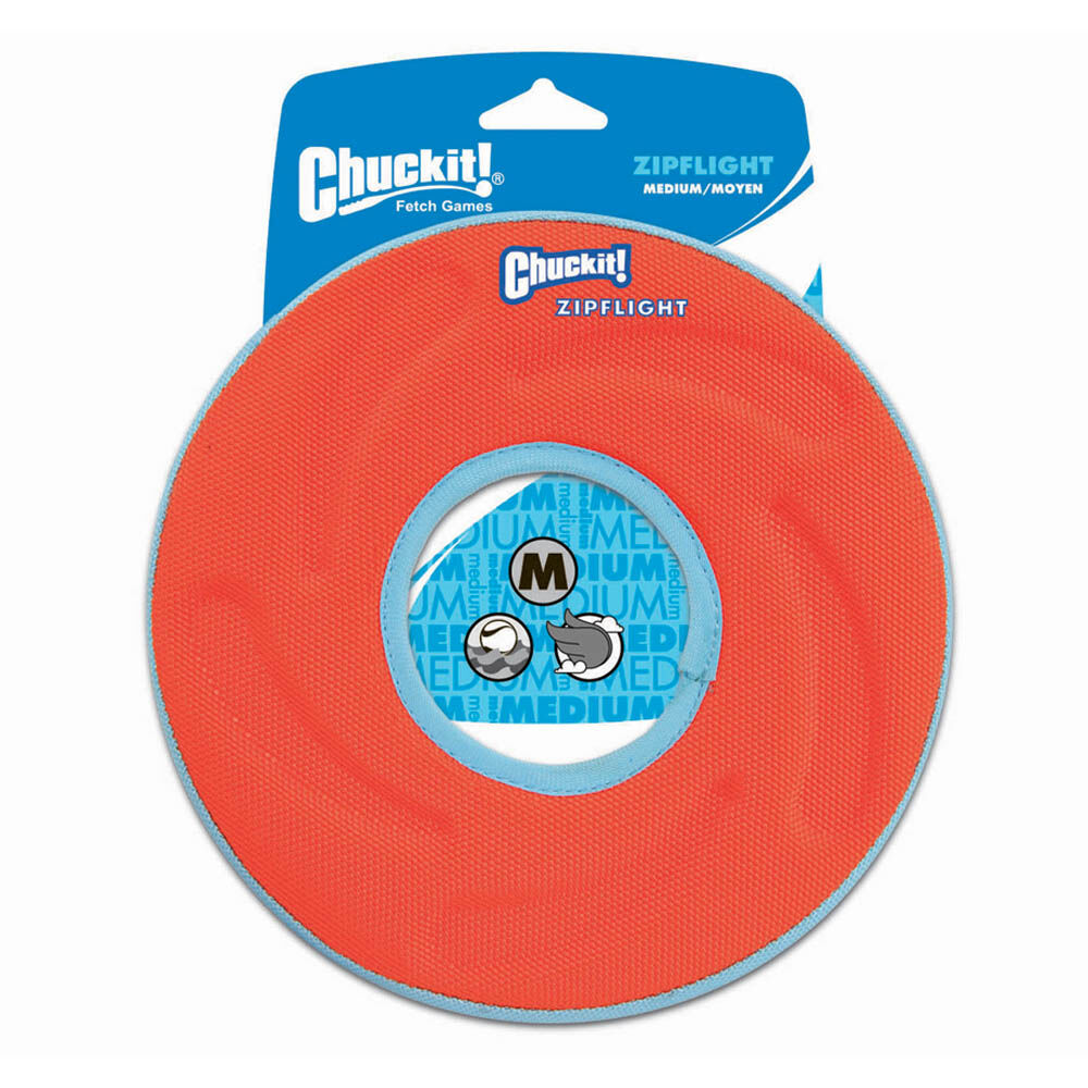 Chuckit!, ZipFlight Flying Ring - 21cm - Toss Dog Toy - Ren's Pets