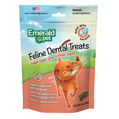 Emerald Pet, Feline Dental Treat - Salmon - 85 g