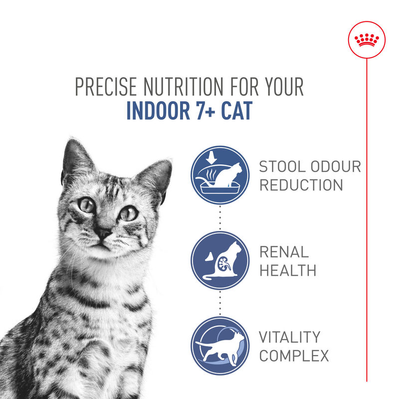 Royal Canin, Feline Health Nutrition Indoor 7+ Dry Adult - Dry Cat Food image number null