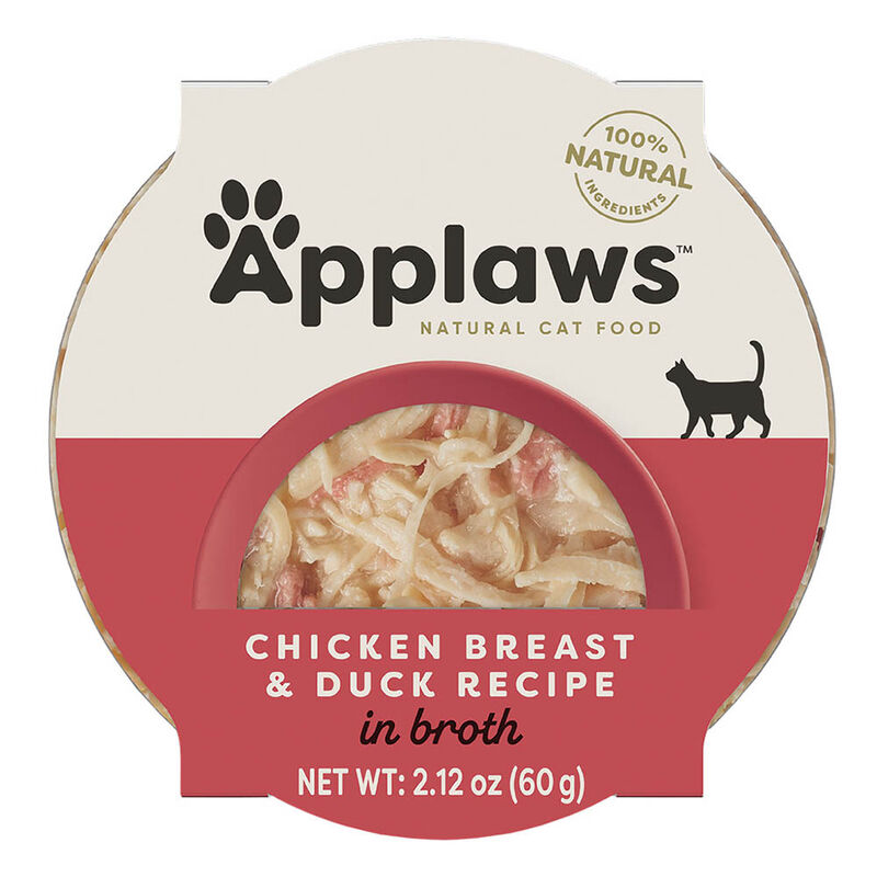 Applaws, Pot, Feline Adult - Chicken Breast w/ Duck - 60 g - Wet Cat Food image number null