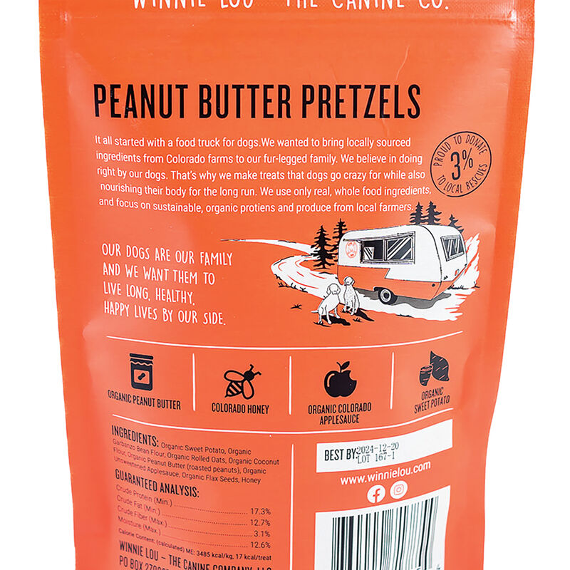 Winnie Lou, Peanut Butter Pretzels - 113 g image number null