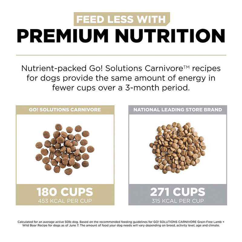 GO! SOLUTIONS CARNIVORE Grain Free Lamb + Wild Boar Recipe for dogs image number null