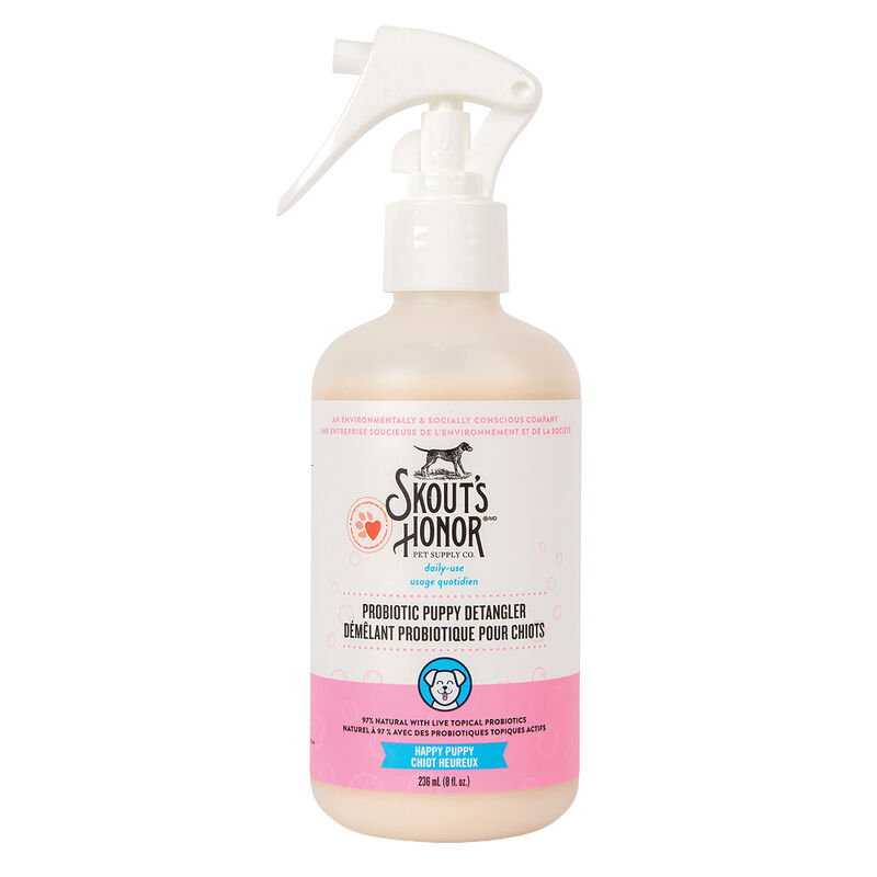 Skouts Honor, Happy Puppy Detangler - Lilac - 8 oz image number null