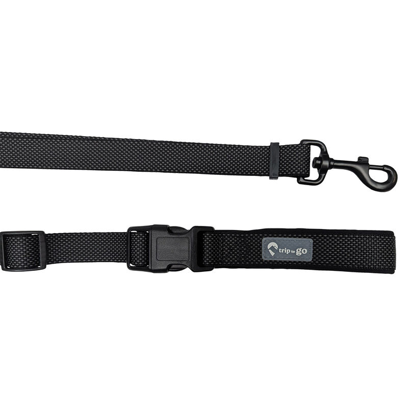 Dog Adjustable Leash 5 Use - Black - Medium image number null