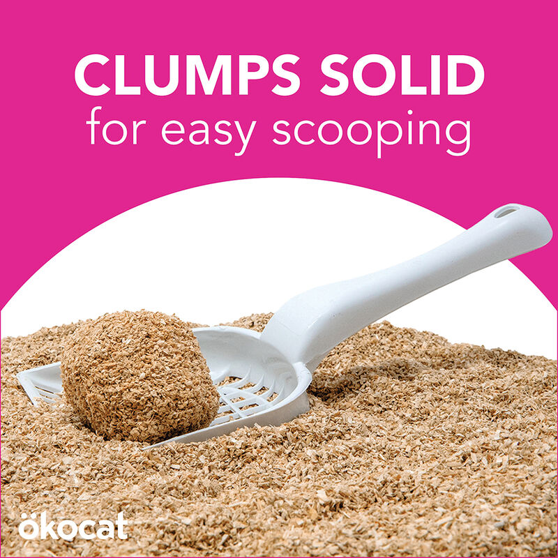 Okocat, Soft Step Natural Wood Clumping Litter - 3.8 kg image number null