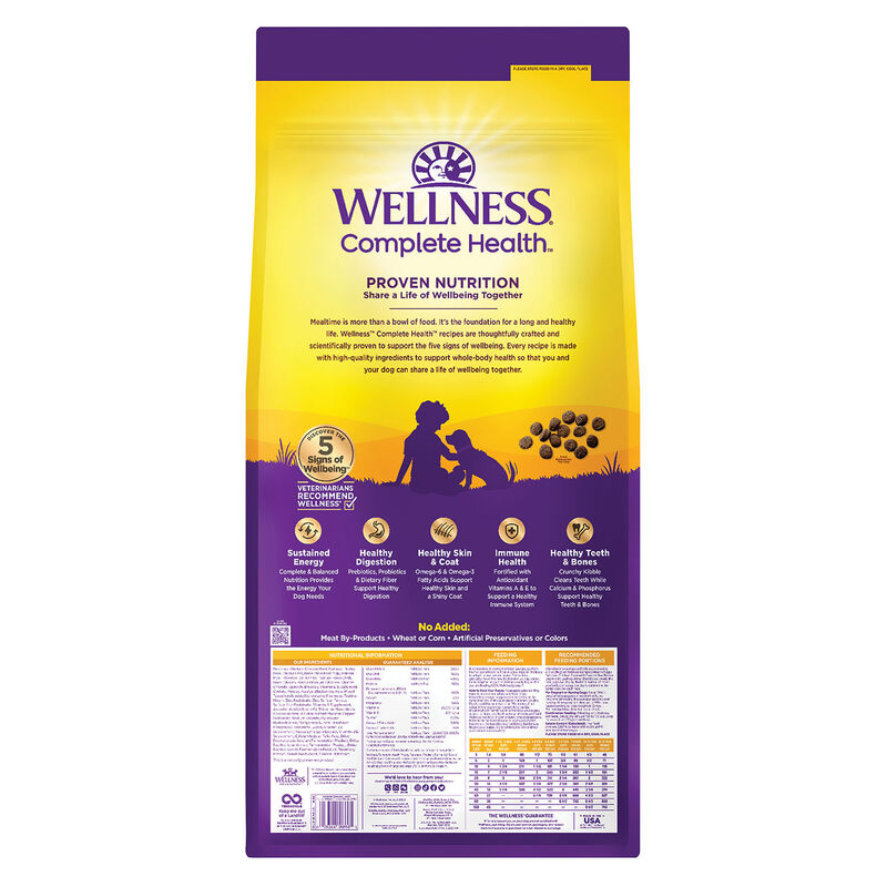 Wellness, Puppy Complete Health - Deboned Chicken, Oatmeal & Salmon Meal - 11.8 kg - Dry Dog Food image number null