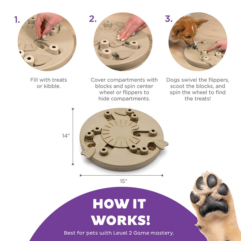 Outward Hound, Nina Ottosson, Dog Worker Treat Puzzle - Tan image number null
