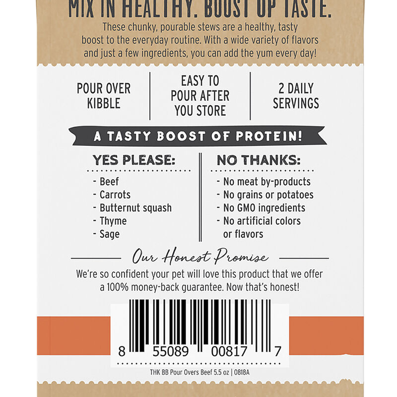 The Honest Kitchen, Bone Broth Pour Overs, Beef Stew - Wet Dog Food image number null