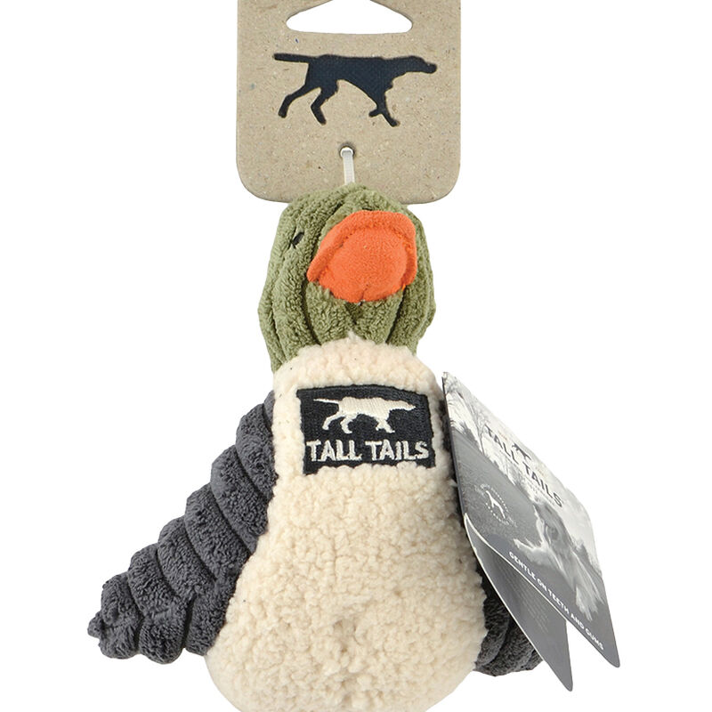 Tall Tails, Duckling - Green - 5" - Plush Dog Toy image number null