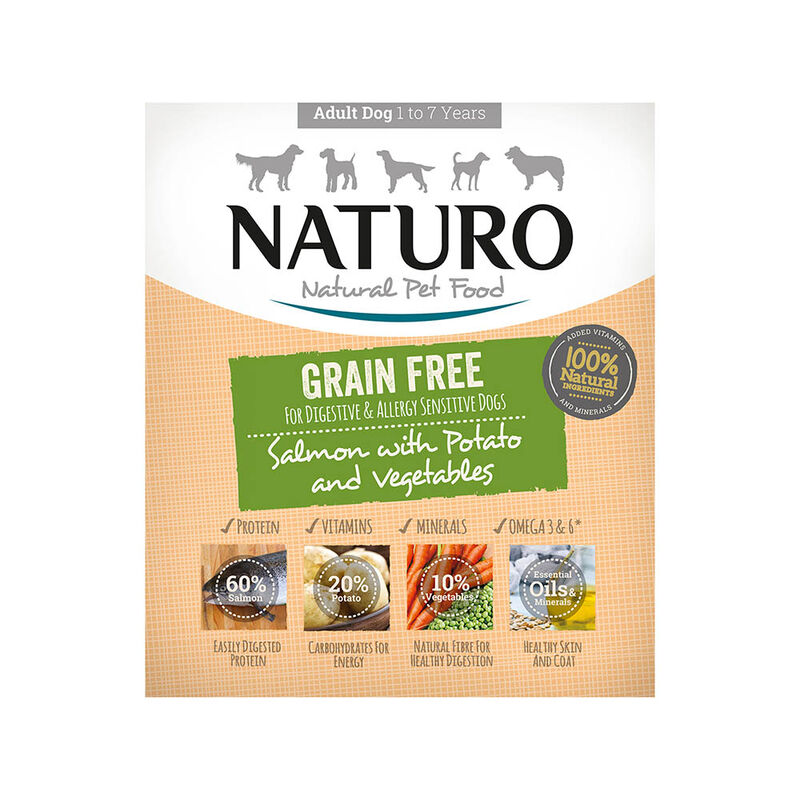 Naturo, Adult - GF Salmon & Potato w/ Veg - 400 g image number null