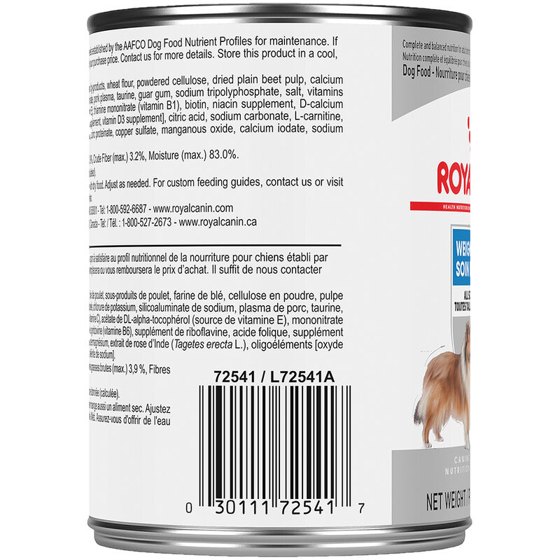 Royal Canin, Canine Care Nutrition Adult Weight Care Loaf in Sauce - Wet Dog Food image number null