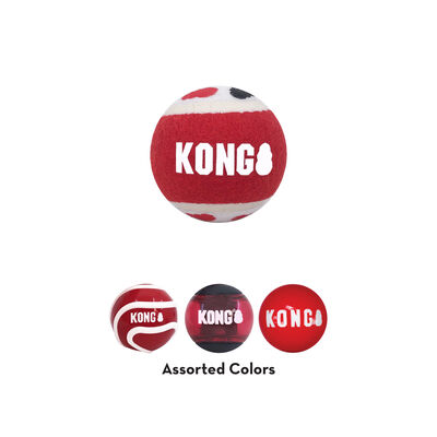 KONG, Signature Balls Assorted - Large -  3 pk - Toss Dog Toy