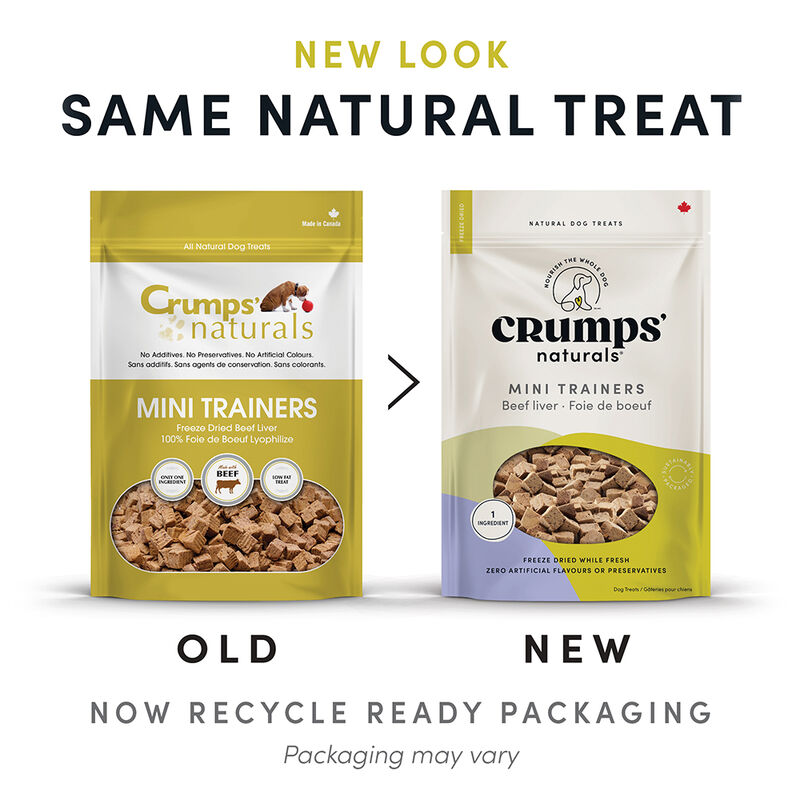 Crumps' Naturals, Mini Trainers Freeze Dried Beef Liver - Freeze Dried Dog Treat image number null