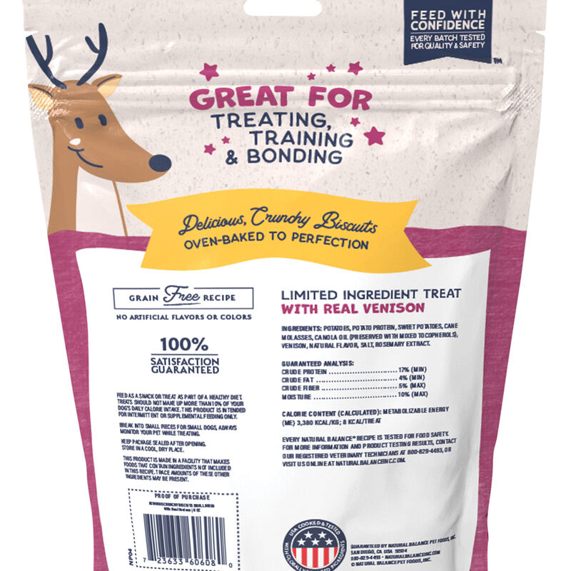 Natural Balance, Limited Ingredient Dog Treats Small Breed, Sweet Potato & Venison - Dog Biscuit image number null