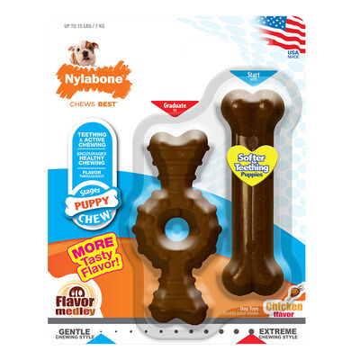 Puppy Ring Bone & Puppy Chew - Petite - 2 Pk