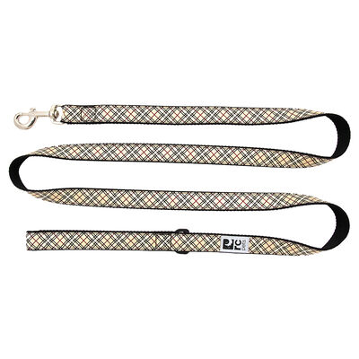 RC Pets, Leash - Tan Tartan - 1" Width - 6' - Dog Leash