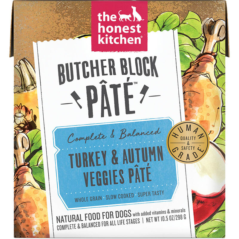 The Honest Kitchen, Butcher Block Pate, Turkey & Veggies - Wet Dog Food image number null