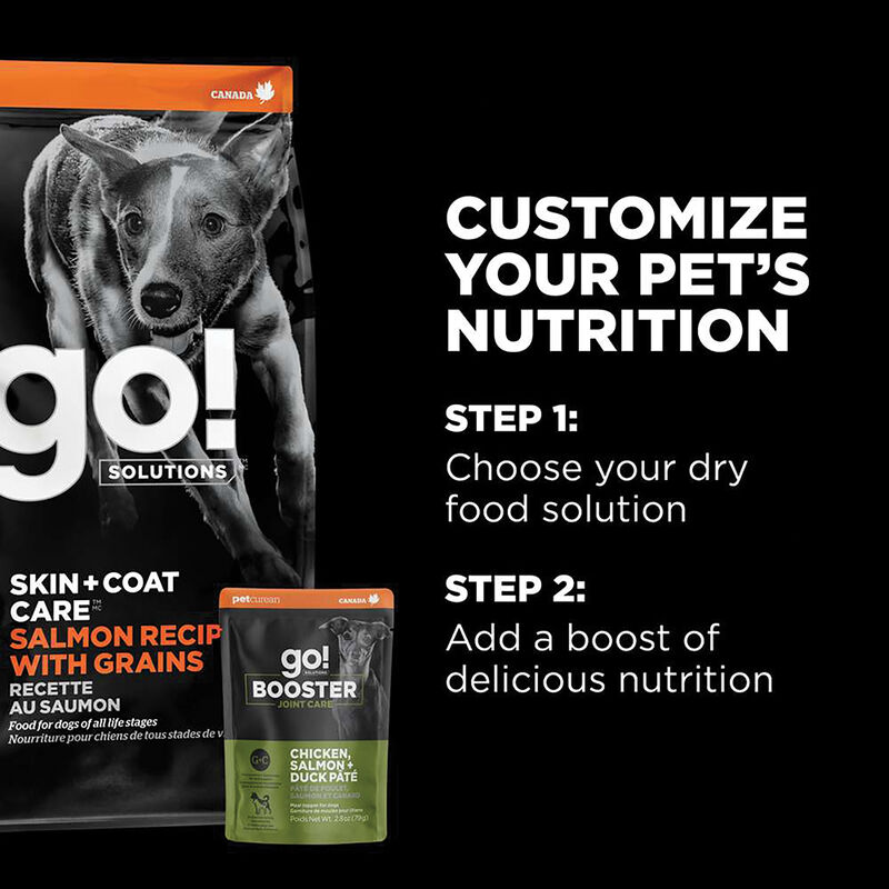 GO! SOLUTIONS,  BOOSTER Joint Care Chicken, Salmon+ Duck Pate - 78 g - Wet Dog Food image number null