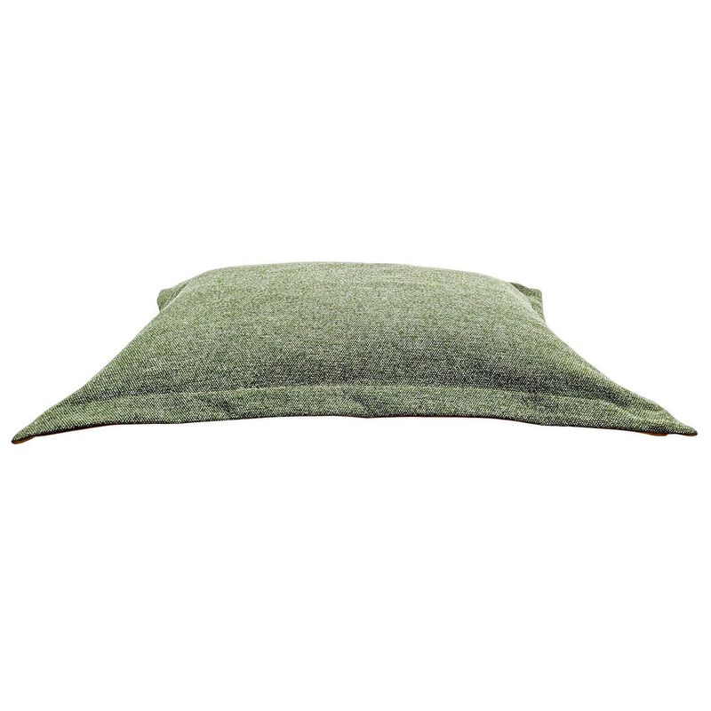 Reversible Faux Leather Cloud Pillow - Green - Med image number null